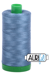 Aurifil Mako 40wt 2-ply Cotton 1000 m 1094 yd. spool - 1126 Blue Grey
